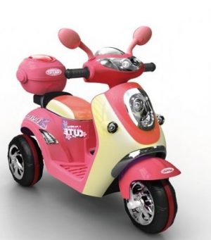 scooter pour enfant electrique rose