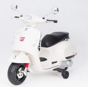 Scooter electrique enfant Vespa Blanc 12V