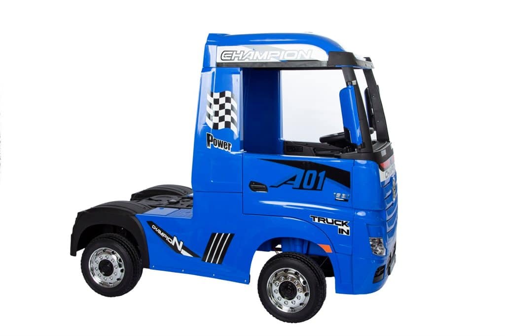 Camion electrique enfant Actros bleu batterie lithium Camion electrique enfant Actros bleu batterie lithium