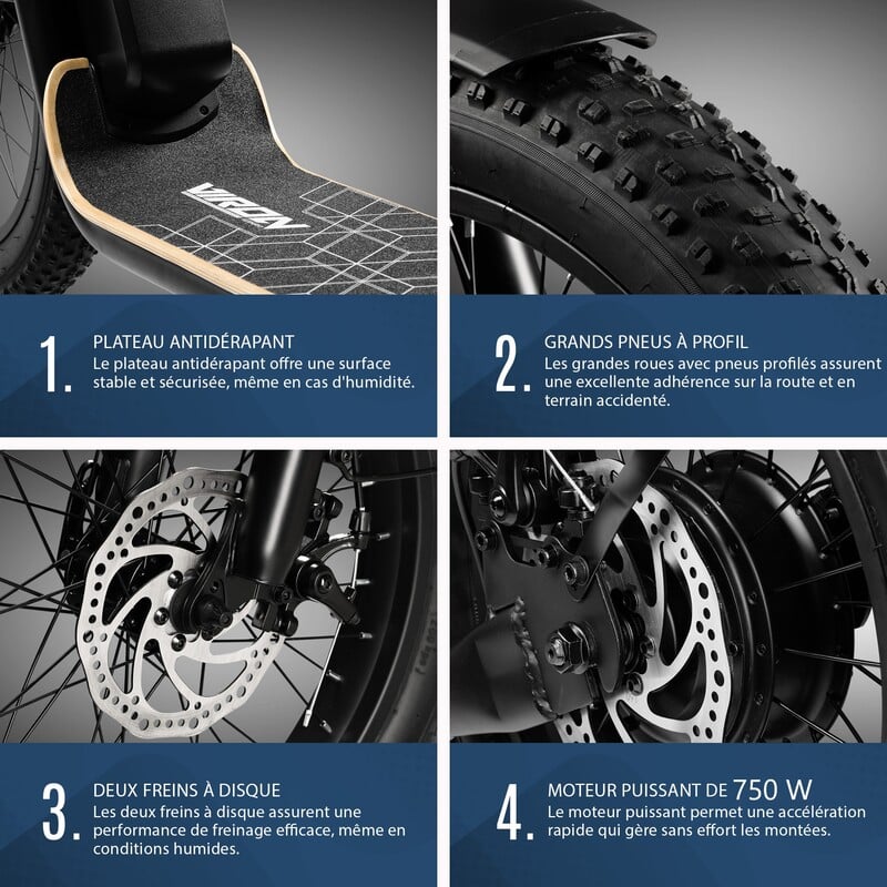 Détails 2 Trottinette homologuée route XI 1500 Détails 2 Trottinette homologuée route XI 1500