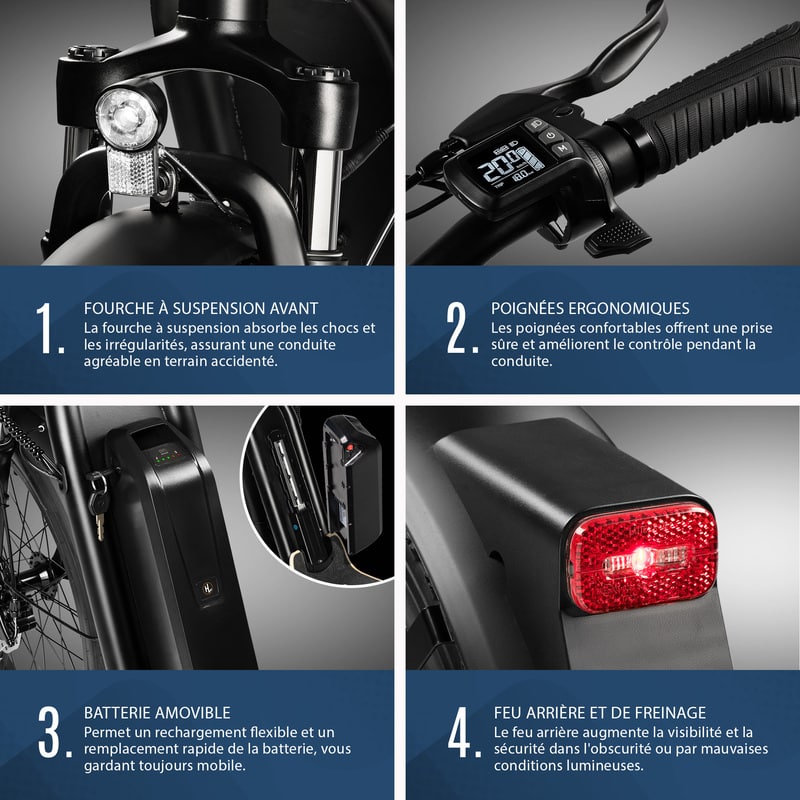 Details trottinette 36V Details trottinette 36V