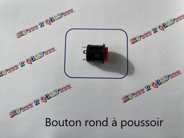 Lot De 2 Boutons De Démarrage 12V 3 Broches Pour Voiture électrique Enfant - Diamètre 28 Mm