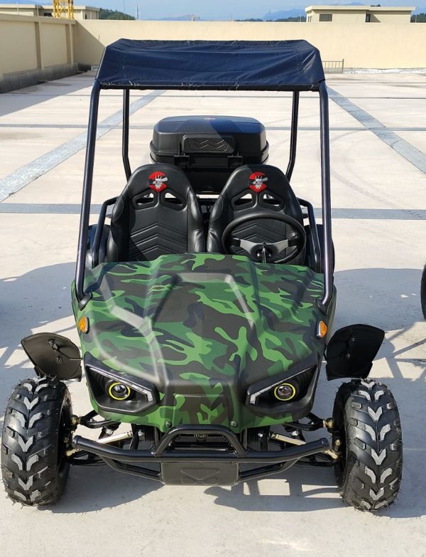 Kart bi place vert camouflage 60V 1200W