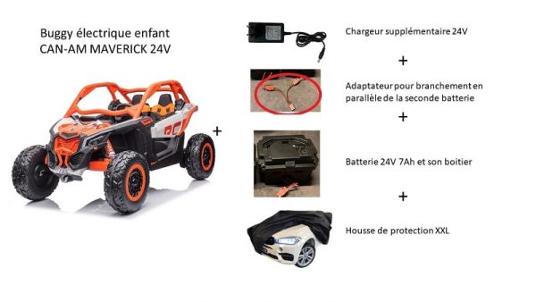 Pack buggy Can-Am Maverick 24v orange
