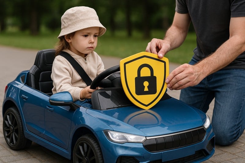 Securité voiture électrique pour enfant