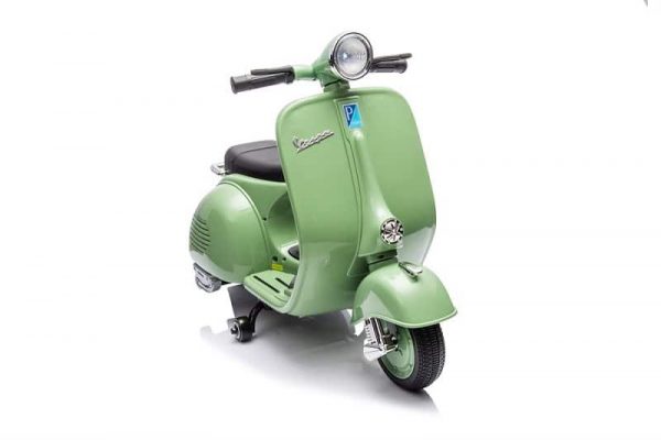 Vespa enfant electrique vert amande