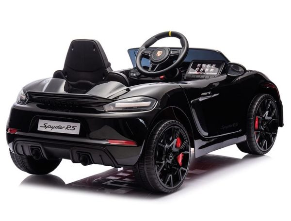 Voiture bebe Porsche 718 Spyder RS noir