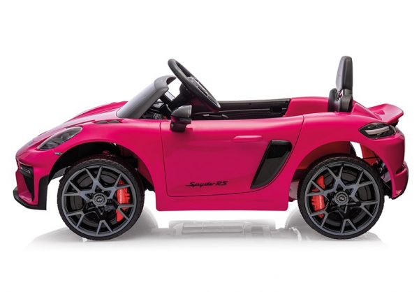 Voiture electrique enfant Porsche 718 RS rose