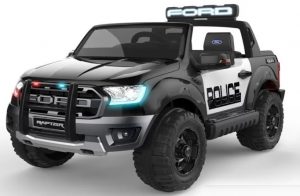 Voiture électrique Police Ford Ranger Raptor Noir