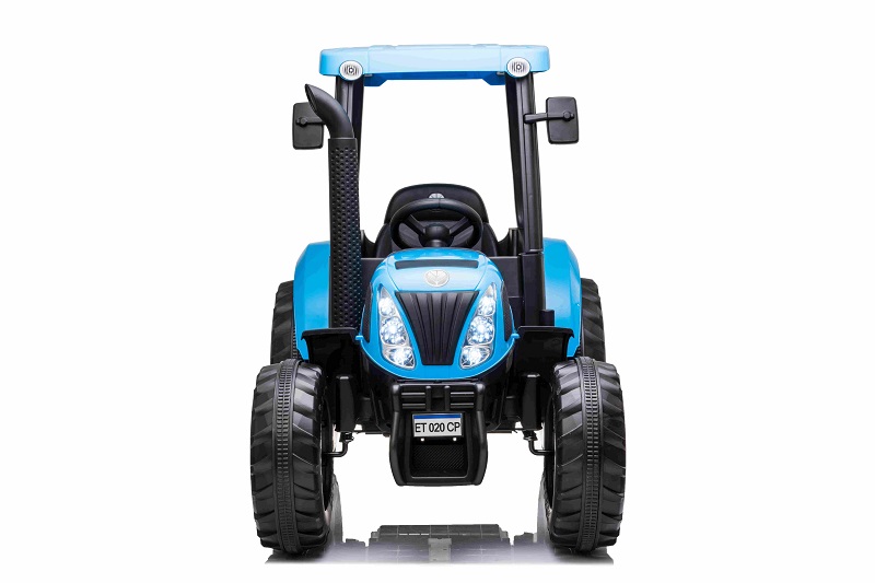 Tracteur New Holland Bleu, véhicule électrique pour enfant, 24Volts - 10AH,  2 moteurs