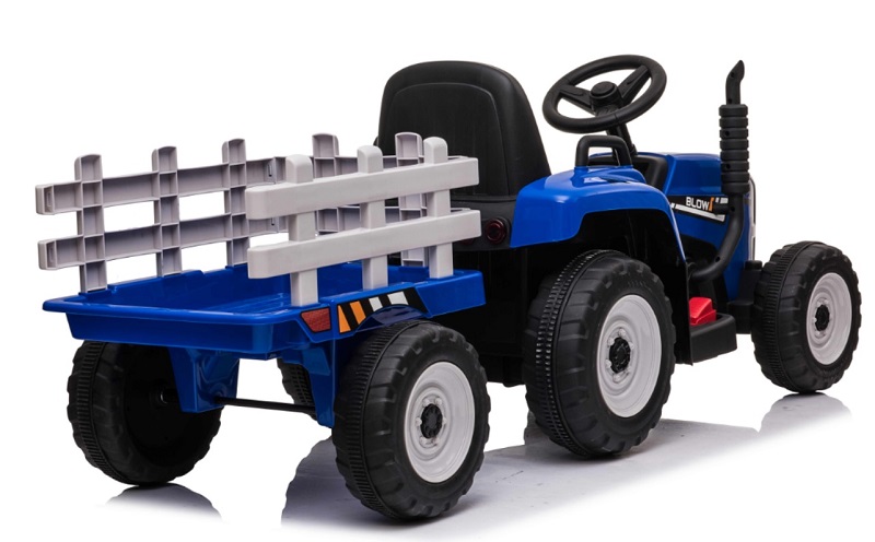 TOBBI Tracteur pour enfants 12 V avec remorque électrique alimenté
